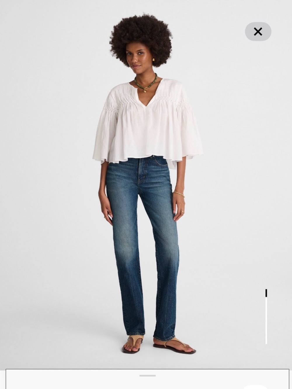 Madewell Straight-Leg Jeans in Medium Wash Blue